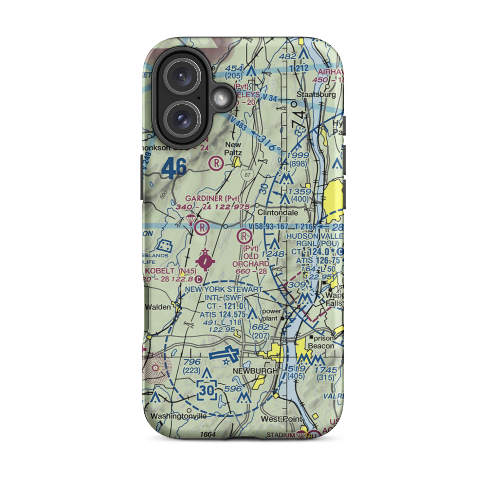 Old Orchard Airpark (2NK9) VFR Sectional  Tough iPhone Case iPhone 16 Plus model shown