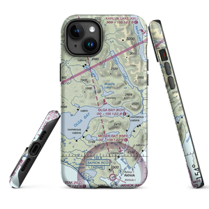 Olga Bay Seaplane Base (KOY) VFR Sectional  Tough iPhone Case