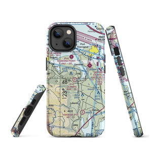 Olympic Field (WA45) VFR Sectional  Tough iPhone Case