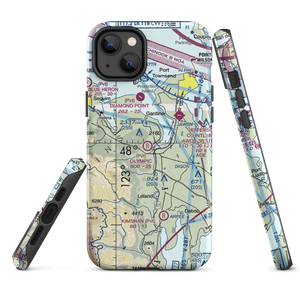 Olympic Field (WA45) VFR Sectional  Tough iPhone Case