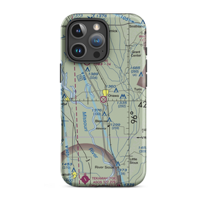Onawa Municipal Airport (K36) VFR Sectional  Tough iPhone Case