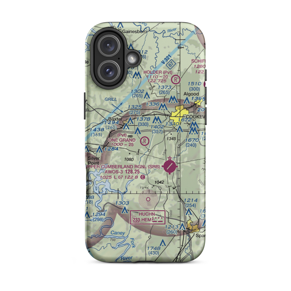 One Grand Field (5TN9) VFR Sectional  Tough iPhone Case iPhone 16 Plus model shown