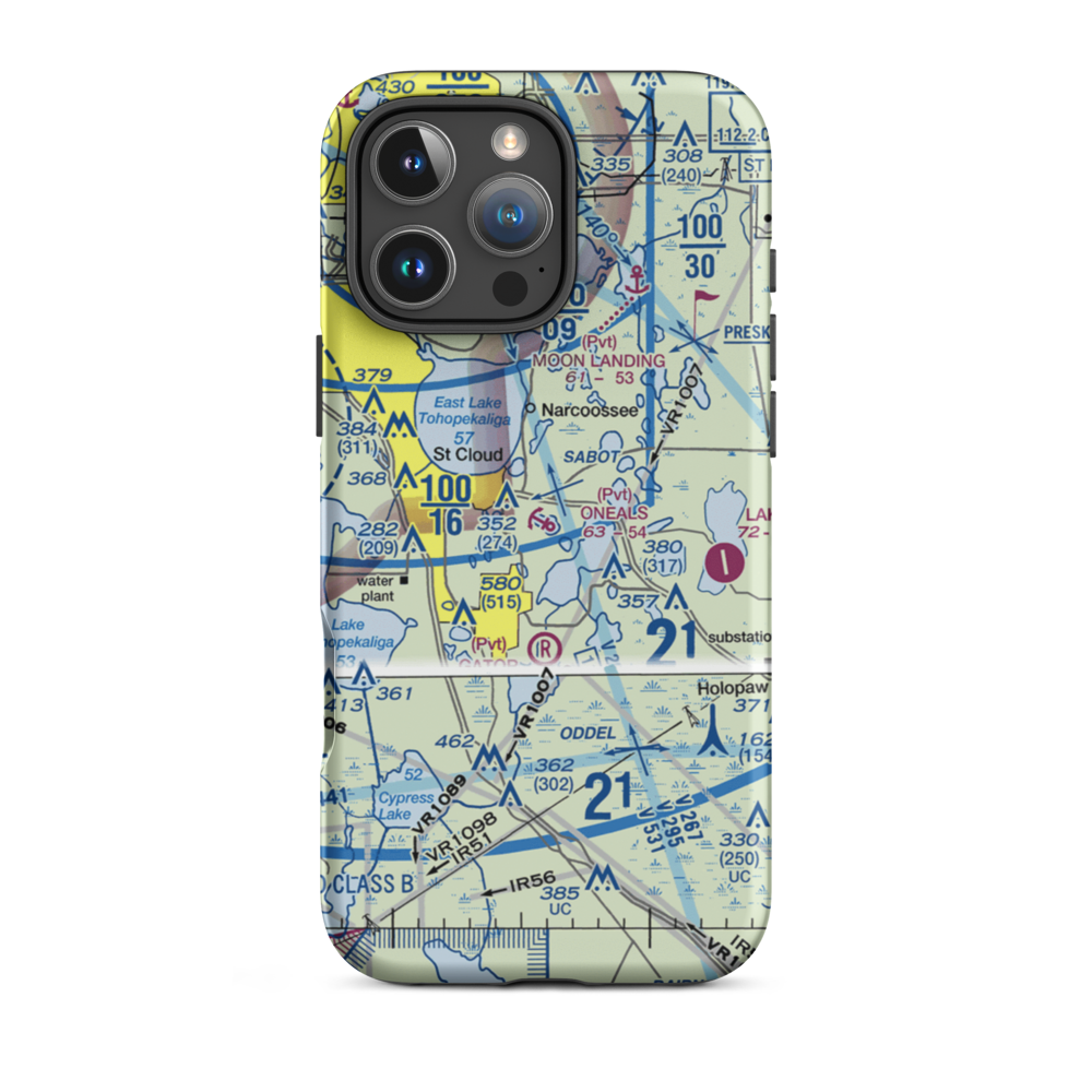 ONeals Seaplane Base (FA94) VFR Sectional  Tough iPhone Case iPhone 16 Pro Max model shown
