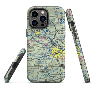 Oneida County Airport (UCA) VFR Sectional  Tough iPhone Case