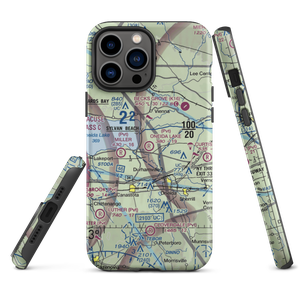 Oneida Lake Strip Airport (8NY7) VFR Sectional  Tough iPhone Case