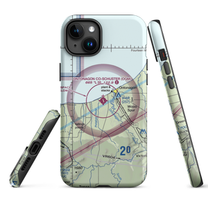 Ontonagon County Schuster Field (OGM) VFR Sectional  Tough iPhone Case
