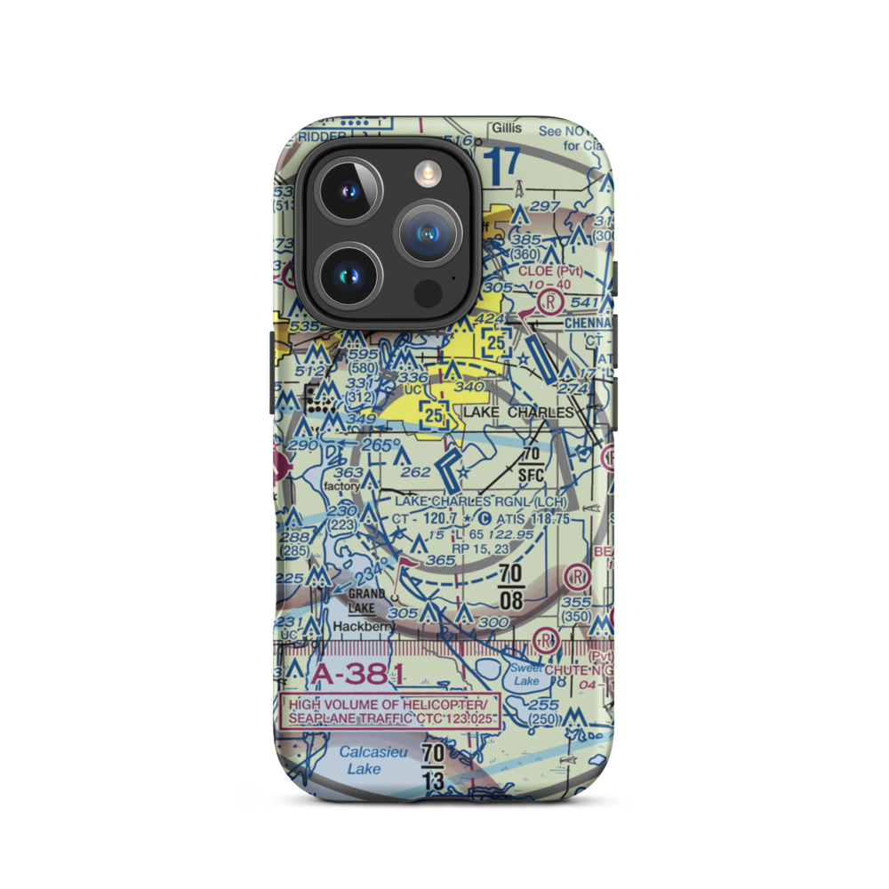 Open A-1 Ranch Airport (3LA8) VFR Sectional  Tough iPhone Case iPhone 16 Pro model shown