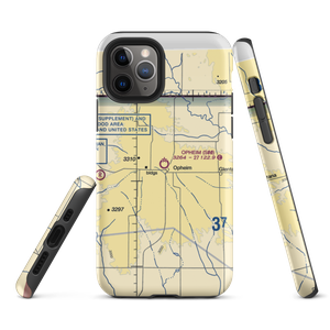 Opheim Airport (S00) VFR Sectional  Tough iPhone Case