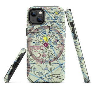 Orangeburg Municipal Airport (OGB) VFR Sectional  Tough iPhone Case