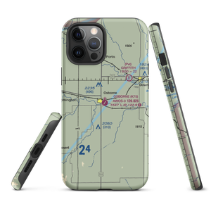 Osborne Municipal Airport (K75) VFR Sectional  Tough iPhone Case