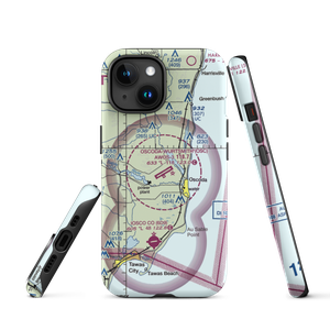 Oscoda Wurtsmith Airport (OSC) VFR Sectional  Tough iPhone Case