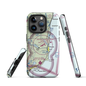 Oscoda Wurtsmith Airport (OSC) VFR Sectional  Tough iPhone Case