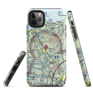 Oswego County Airport (FZY) VFR Sectional  Tough iPhone Case