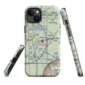 Oswego Municipal Airport (K67) VFR Sectional  Tough iPhone Case