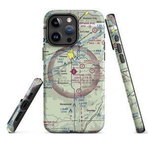 Ottawa Municipal Airport (OWI) VFR Sectional  Tough iPhone Case