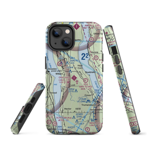 Ovid Airport (D82) VFR Sectional  Tough iPhone Case