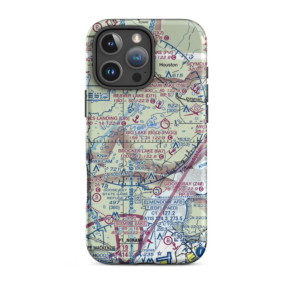 Owen Field (20AK) VFR Sectional  Tough iPhone Case iPhone 16 Pro Max model shown