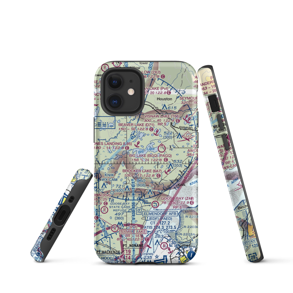 Owen Field (20AK) VFR Sectional  Tough iPhone Case iPhone 12 mini model shown