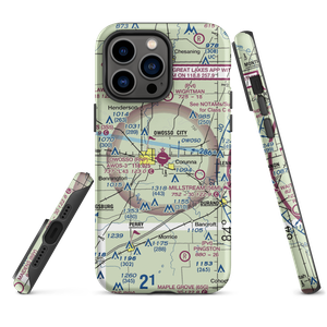 Owosso Community Airport (RNP) VFR Sectional  Tough iPhone Case