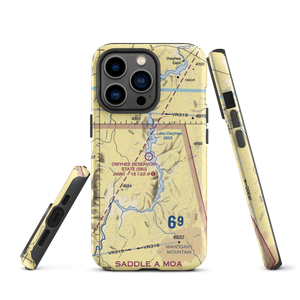 Owyhee Reservoir State Airport (28U) VFR Sectional  Tough iPhone Case