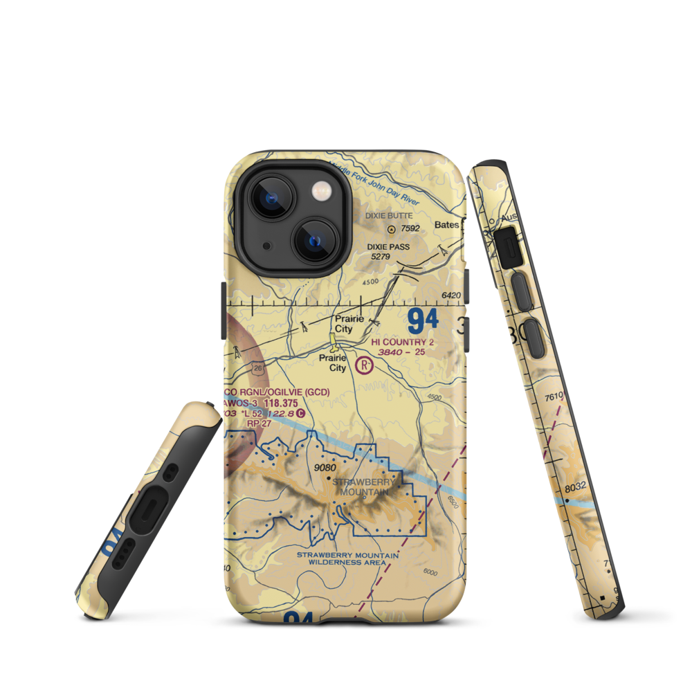 Oxbow Ranch Airport (OR17) VFR Sectional  Tough iPhone Case iPhone 13 mini model shown