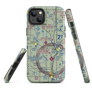 Oxford Municipal Airport (55K) VFR Sectional  Tough iPhone Case
