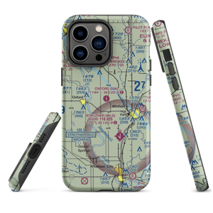 Oxford Municipal Airport (55K) VFR Sectional  Tough iPhone Case