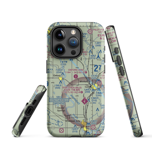 Oxford Municipal Airport (55K) VFR Sectional  Tough iPhone Case