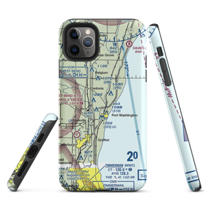 Ozaukee Airport (9WN3) VFR Sectional  Tough iPhone Case