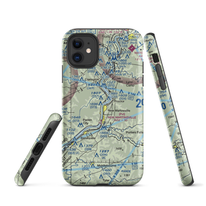 P W Johnson Memorial Airport (75D) VFR Sectional  Tough iPhone Case