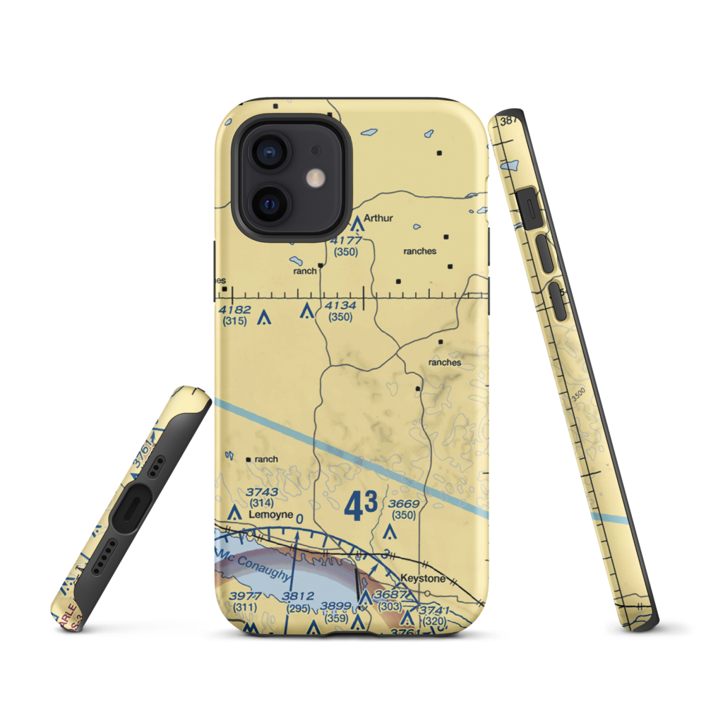 Packard Ranch Airport (42NE) VFR Sectional  Tough iPhone Case iPhone 12 model shown