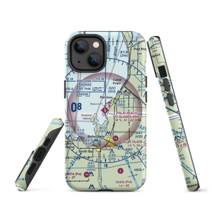Palm Beach County Glades Airport (PHK) VFR Sectional  Tough iPhone Case