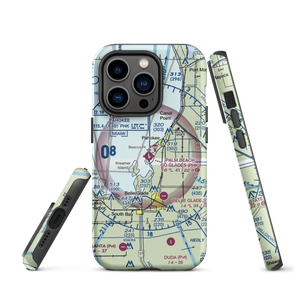 Palm Beach County Glades Airport (PHK) VFR Sectional  Tough iPhone Case