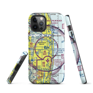 Palm Beach International Airport (PBI) VFR Sectional  Tough iPhone Case