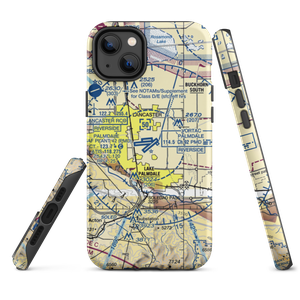 Palmdale Regional/USAF Plant 42 Airport (PMD) VFR Sectional  Tough iPhone Case