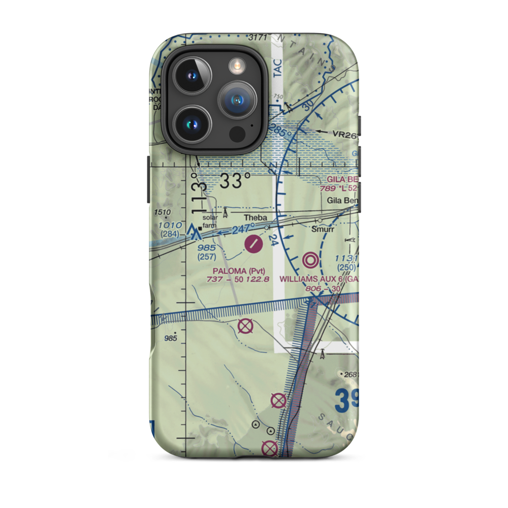 Paloma Ranch Airport (29AZ) VFR Sectional  Tough iPhone Case iPhone 16 Pro Max model shown