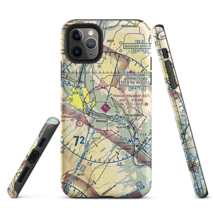 Pangborn Memorial Airport (EAT) VFR Sectional  Tough iPhone Case