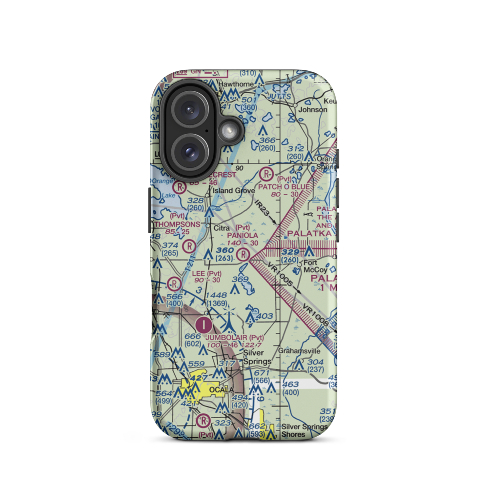 Paniola Air Ranch Airport (FD14) VFR Sectional  Tough iPhone Case iPhone 16 model shown