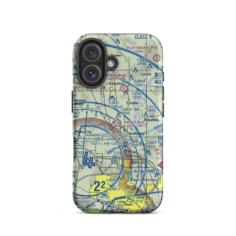 Parks Field (92MU) VFR Sectional  Tough iPhone Case iPhone 16 model shown