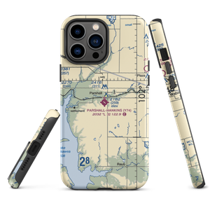 Parshall Hankins Airport (Y74) VFR Sectional  Tough iPhone Case
