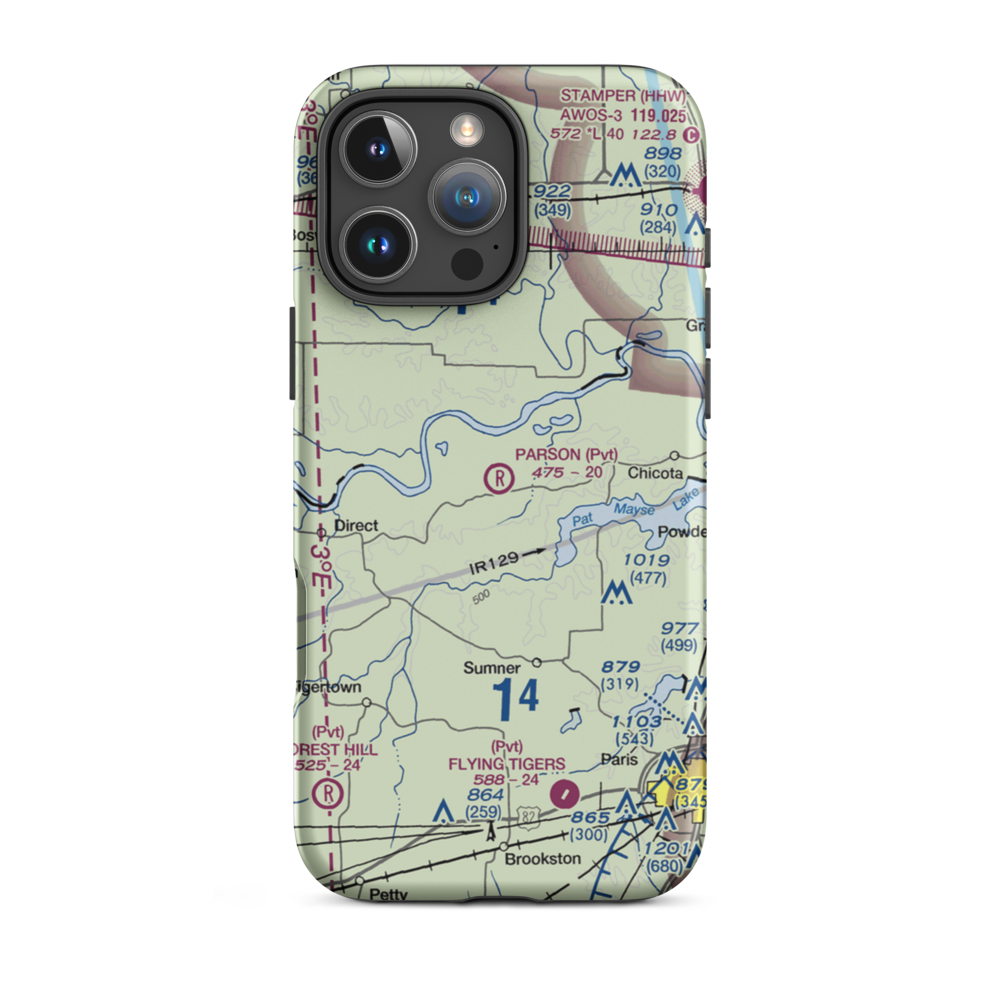 Parson Field (XS88) VFR Sectional  Tough iPhone Case iPhone 16 Pro Max model shown