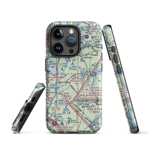 Patch O Blue Airport (FD02) VFR Sectional  Tough iPhone Case