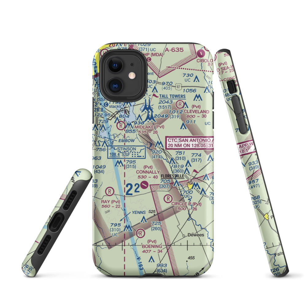 Patton Air Park (TT05) VFR Sectional  Tough iPhone Case iPhone 11 model shown