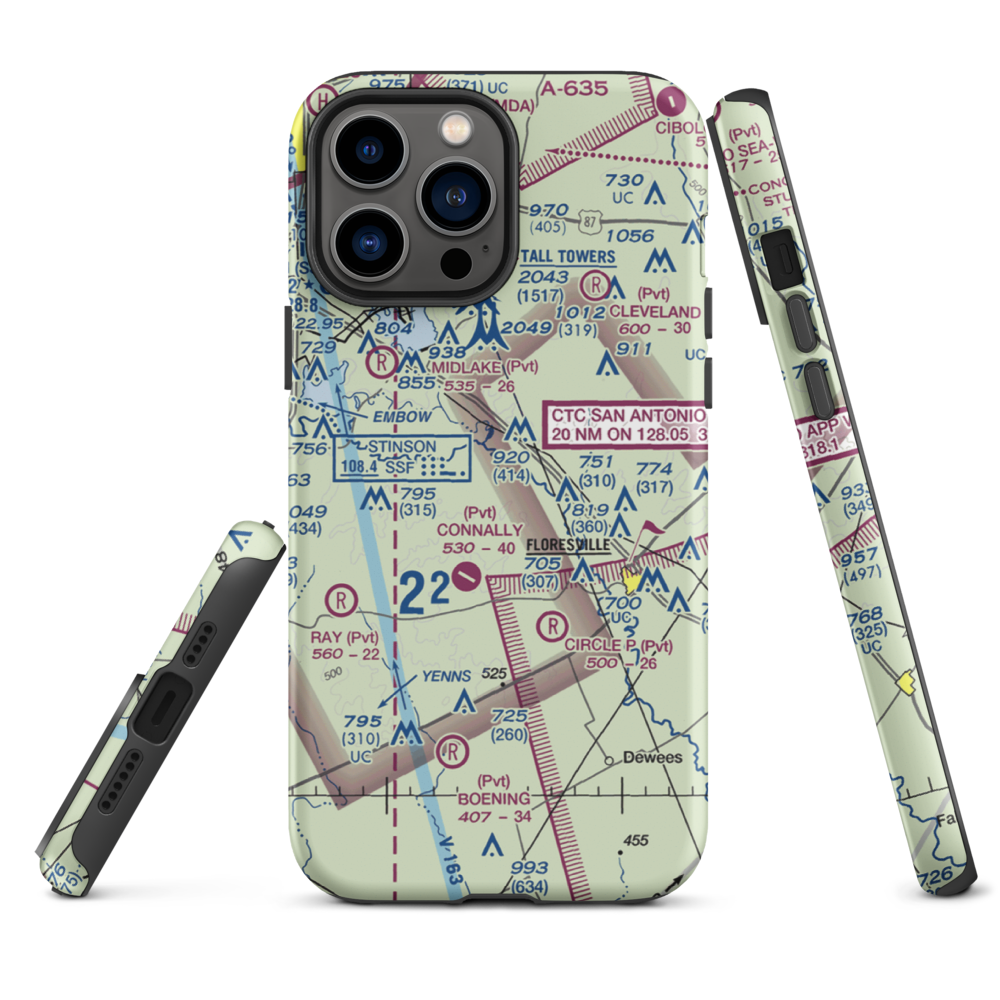 Patton Air Park (TT05) VFR Sectional  Tough iPhone Case iPhone 13 Pro Max model shown
