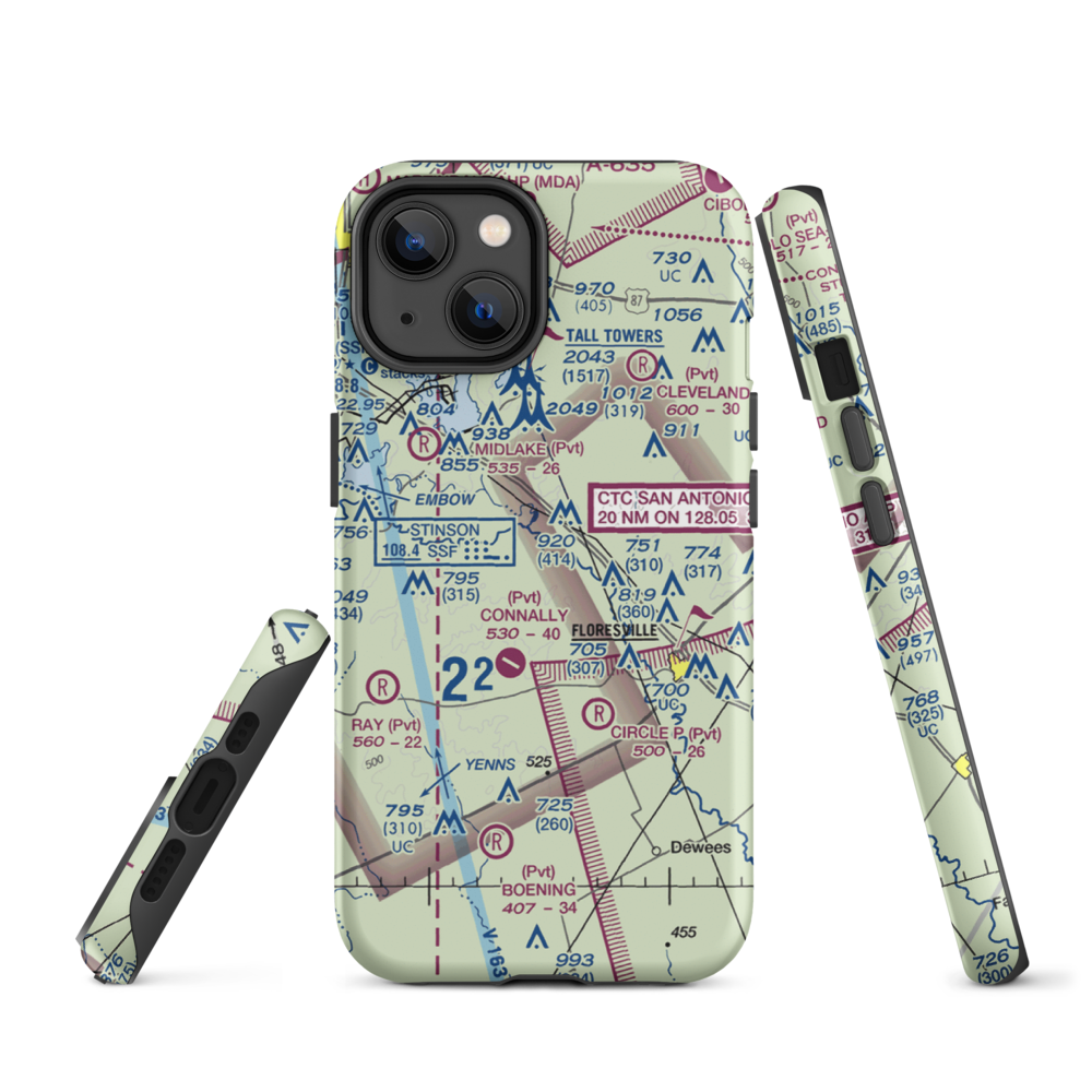 Patton Air Park (TT05) VFR Sectional  Tough iPhone Case iPhone 14 model shown