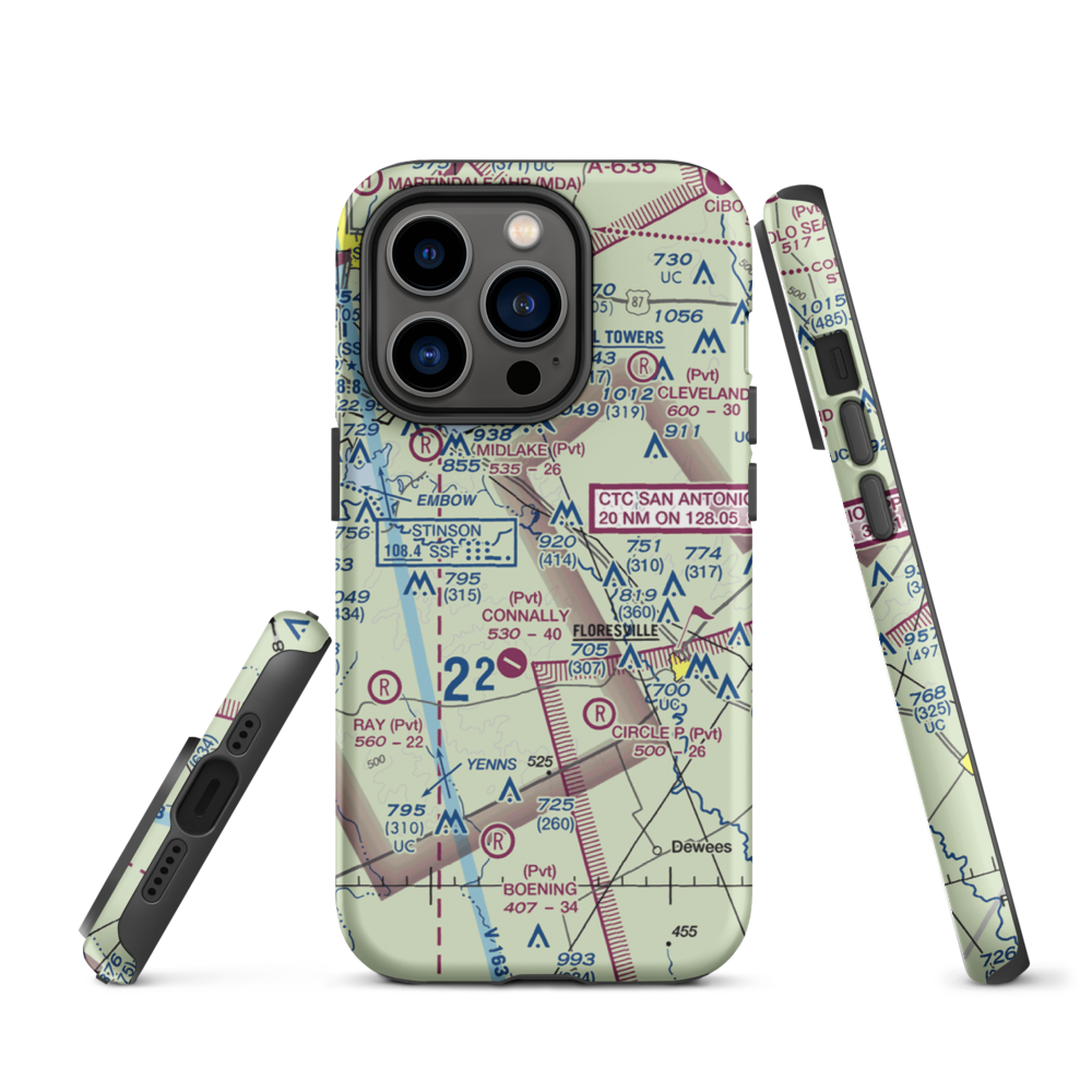 Patton Air Park (TT05) VFR Sectional  Tough iPhone Case iPhone 14 Pro model shown