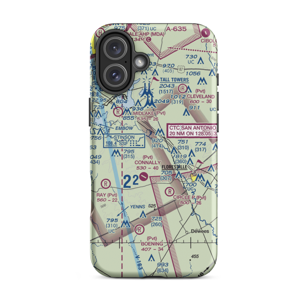 Patton Air Park (TT05) VFR Sectional  Tough iPhone Case iPhone 16 Plus model shown