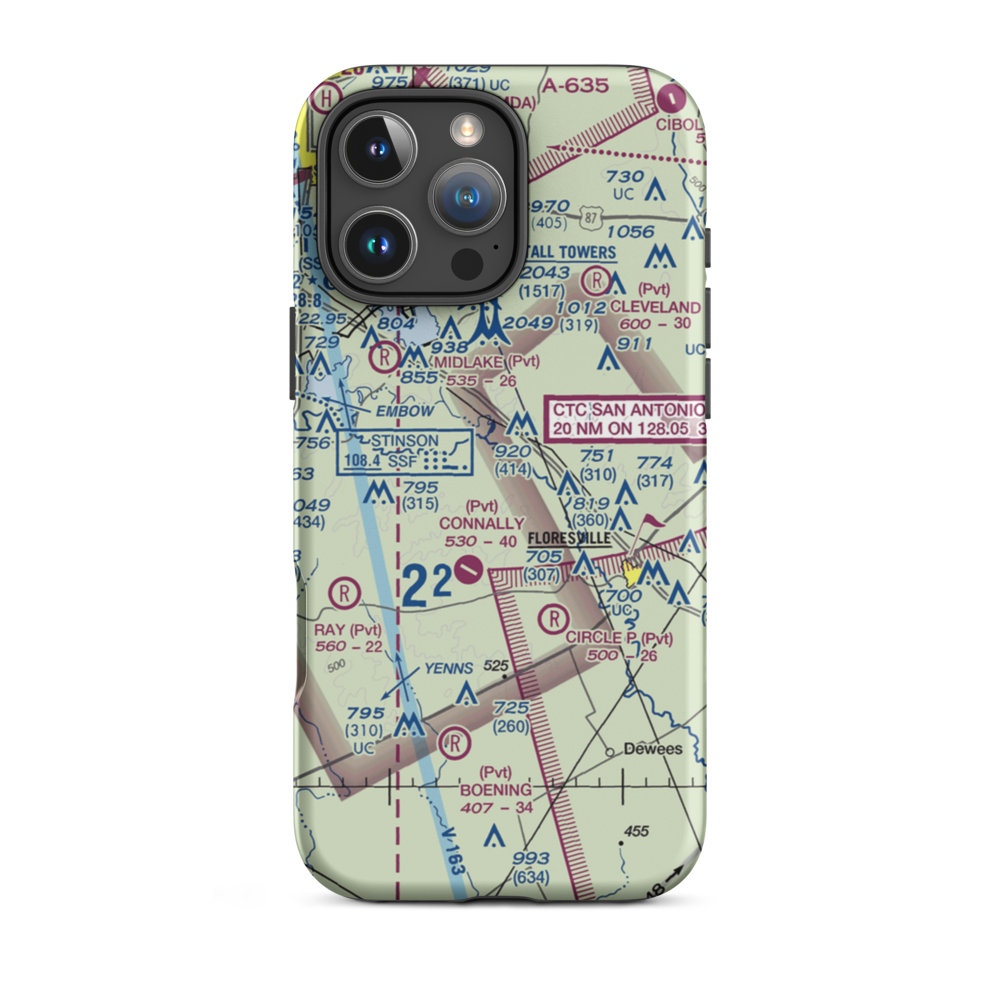 Patton Air Park (TT05) VFR Sectional  Tough iPhone Case iPhone 16 Pro Max model shown