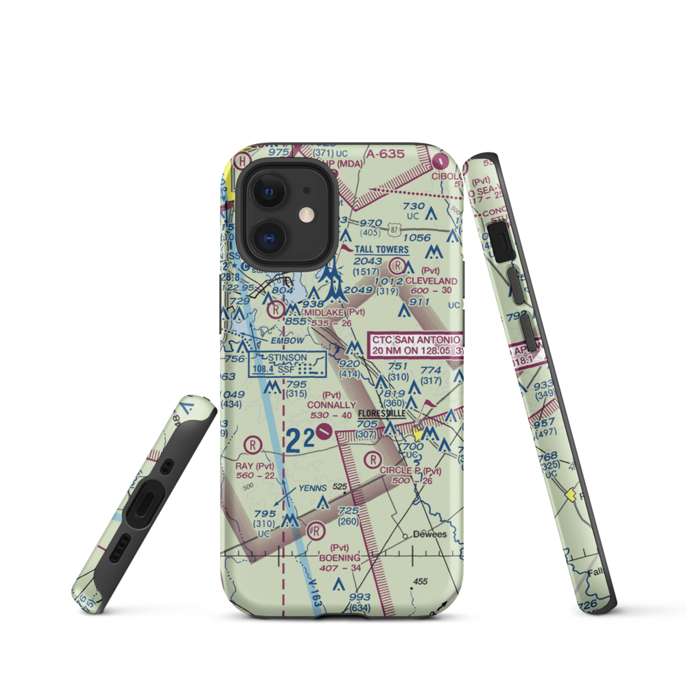 Patton Air Park (TT05) VFR Sectional  Tough iPhone Case iPhone 12 mini model shown