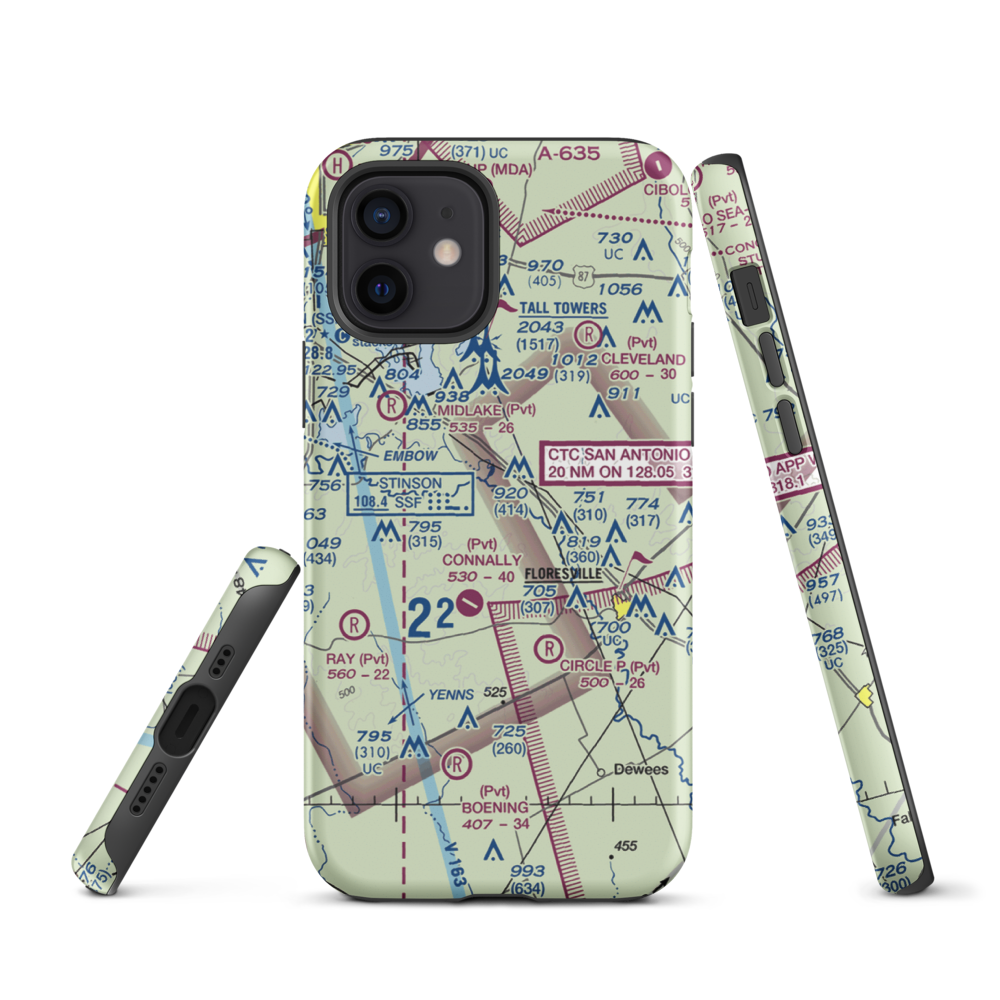 Patton Air Park (TT05) VFR Sectional  Tough iPhone Case iPhone 12 model shown